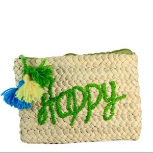 Raffia clutch